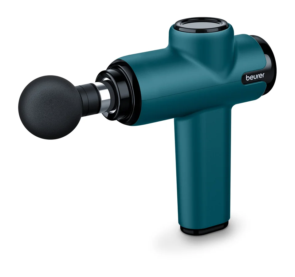 Beurer MG 99 Compact in petrol/turquoise with the ball attachment fitted, press image